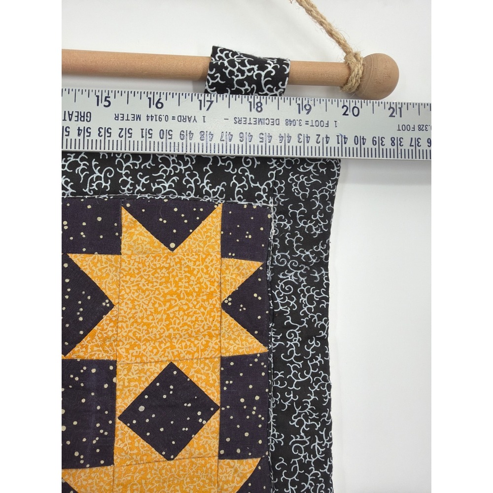 Americana Quilted Valor Flag Wall Hanging Primitive Folk Art Jul 4th 250th Anni - Picture 12 of 12